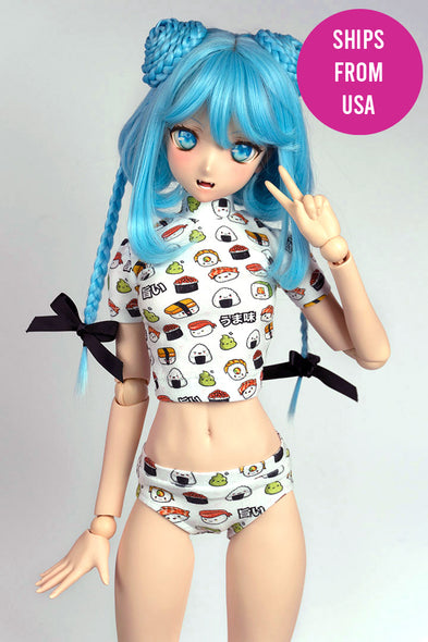 Crop T-shirt & panty set - Sushi